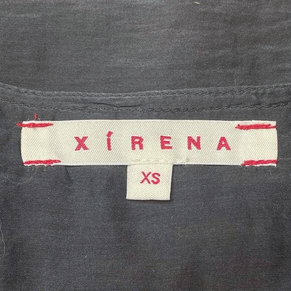 Xirena Wren Wrap Dress Stormy Gray Silk Cotton - Picture 4 of 5